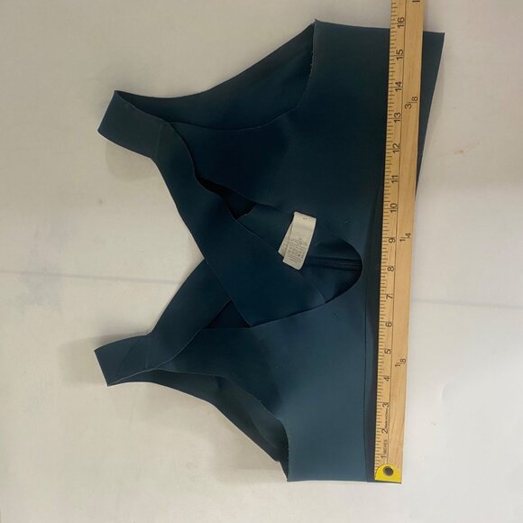 Lululemon Enlite Sports Bra Womens Size 38D Zip Front Blue High Support Running - Picture 9 of 12